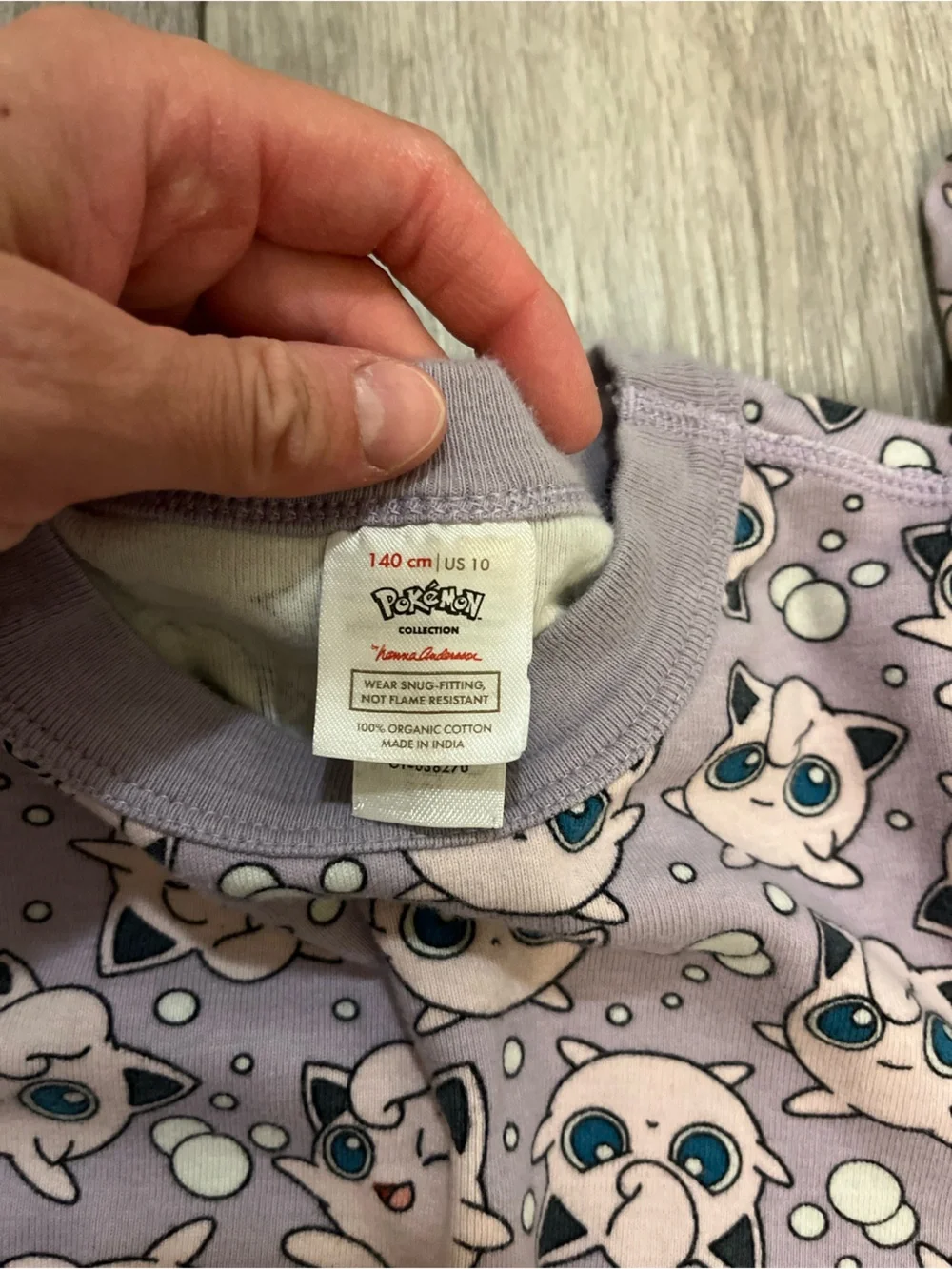 Hanna Andersson Pokémon Jigglypuff long-sleeve pajama top and shorts set 10